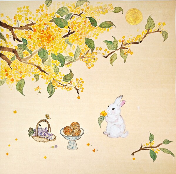 绘画《壹夜桂花雨，满院中秋月》+六公司+何娜.jpg